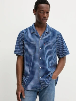 Levi's koszula S/S CLASSIC CAMPER męska kolor niebieski relaxed z kołnierzykiem klasycznym 21976
