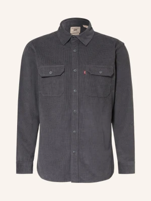 Levi's® Koszula Z Sztruksu Jackson Worker O Luźnym Kroju grau CZIEMNOSZARY