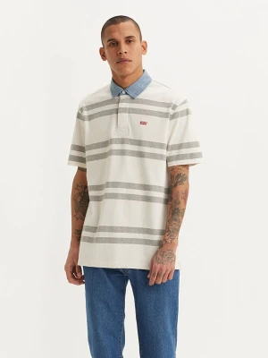 Levi's Koszulka polo "Timmothy" w kolorze szaro-kremowo-błękitnym rozmiar: L