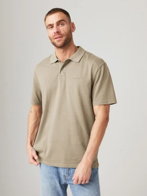 Levi's Koszulka polo w kolorze beżowym rozmiar: L