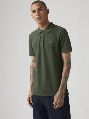 Levi's Koszulka polo w kolorze ciemnozielonym rozmiar: M