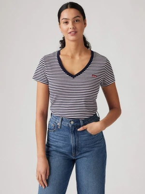 Levi's Koszulka w kolorze granatowo-białym rozmiar: S