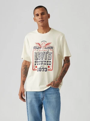 Levi's Koszulka w kolorze kremowym ze wzorem rozmiar: XS