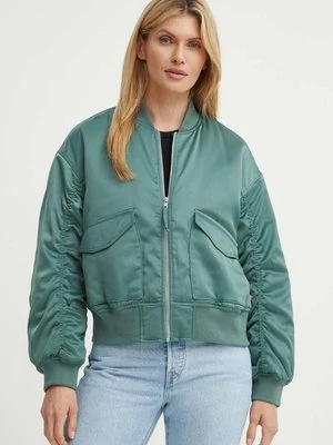 Levi's kurtka bomber damski kolor zielony przejściowa A7262