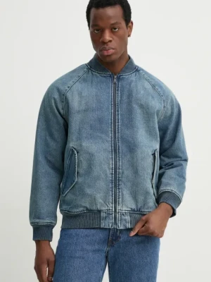 Levi's kurtka bomber męski kolor niebieski zimowa oversize A4418