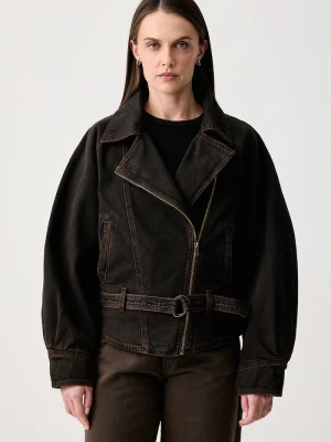 Levi's kurtka damska jeansowa 80S BOMBER brązowy