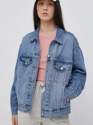 Levi's kurtka jeansowa A1743.0004 damska przejściowa oversize A1743.0004-MedIndigoW