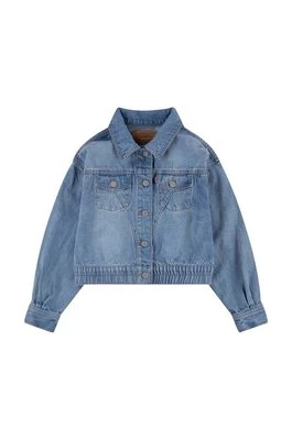 Levi's kurtka jeansowa dziecięca kolor niebieski