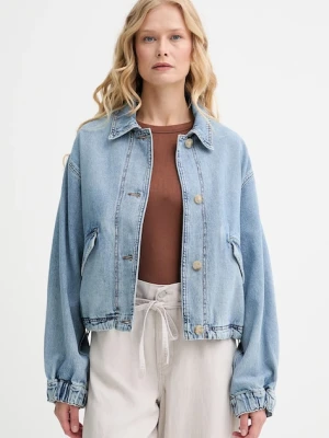 Levi's kurtka jeansowa JANIS UTILITY JACKET kolor niebieski przejściowa 001FV