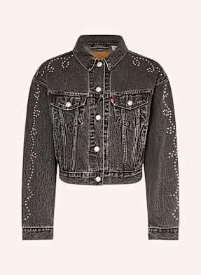 Levi's® Kurtka Jeansowa Shrunken 90s Z Ozdobnymi Kamykami schwarz