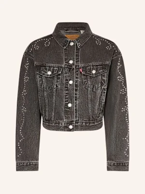 Levi's® Kurtka Jeansowa Shrunken 90s Z Ozdobnymi Kamykami schwarz