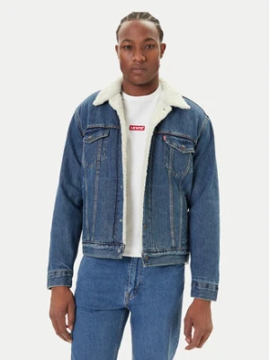 Levi's® Kurtka jeansowa Type III Sherpa 16365-0292 Niebieski Regular Fit