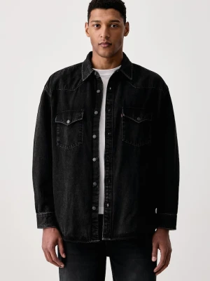 Levi's kurtka koszulowa męska jeansowa DENAMORE WESTERN czarny
