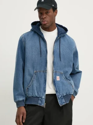 Levi's kurtka POTRERO DENIM HOODY kolor niebieski zimowa A3222