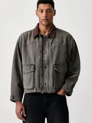 Levi's kurtka przejściowa męska bawełniana HILLTOP zielony