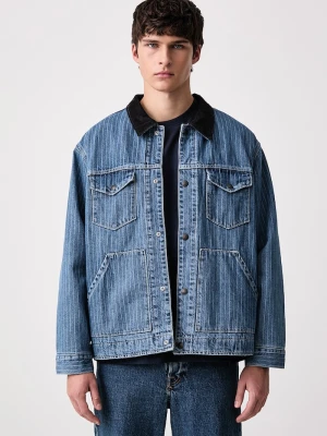 Levi's kurtka przejściowa męska jeansowa MUNROE niebieski