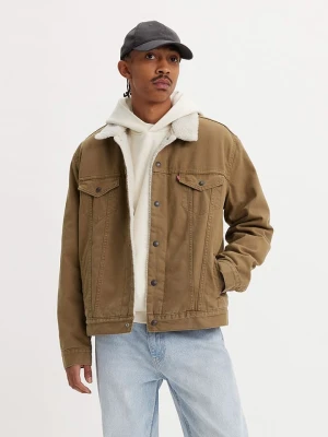 Levi's Kurtka przejściowa w kolorze jasnobrązowym rozmiar: M