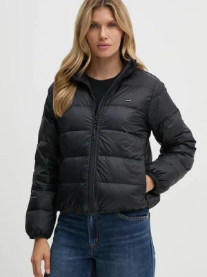 Levi's kurtka puchowa damska kolor czarny przejściowa A8320