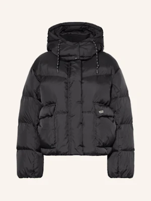 Levi's® Kurtka Puchowa Western Bubble Shorty Z Odpinanym Kapturem schwarz