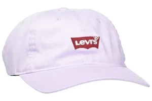 Levi's Ladies Mid Batwing Baseball Cap 232454-6-47, Damskie, Fioletowe, czapki z daszkiem, bawełna, rozmiar: One size Levis