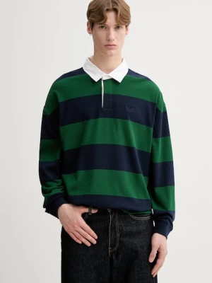 Levi's longsleeve bawełniany HUDSON BOXY RUGBY