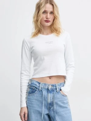 Levi's longsleeve bawełniany kolor biały A8796