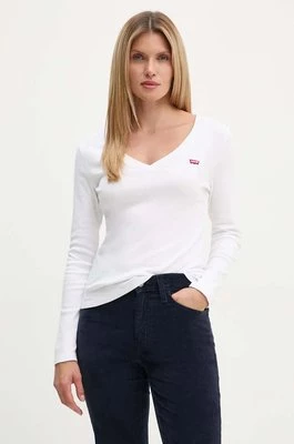 Levi's longsleeve bawełniany kolor biały A9330