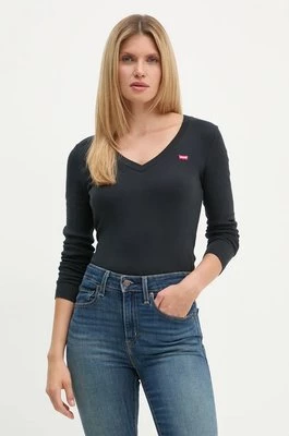 Levi's longsleeve bawełniany kolor czarny A9330