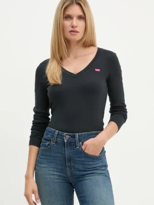 Levi's longsleeve bawełniany kolor czarny A9330