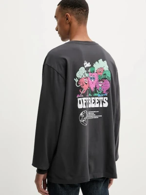 Levi's longsleeve bawełniany kolor szary z nadrukiem 005N7