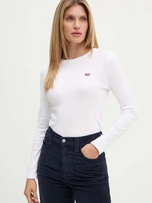 Levi's longsleeve damski kolor biały 000KL