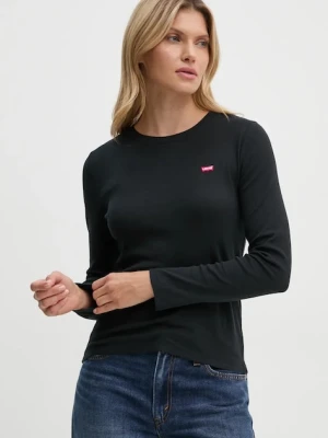 Levi's longsleeve damski kolor czarny 000KL