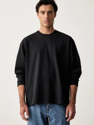 Levi's longsleeve męski bawełniany z elastanem LS WORKWEAR czarny