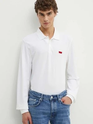 Levi's longsleeve męski kolor biały gładki A5797