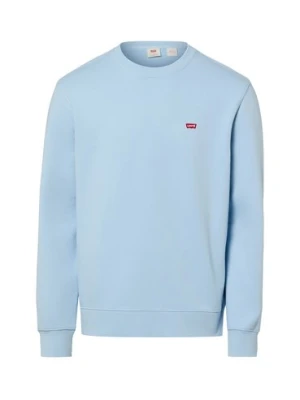 Levi's Męska bluza nierozpinana Mężczyźni Bawełna niebieski jednolity,