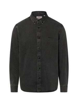 Levi's Męska koszula dżinsowa Mężczyźni Regular Fit Bawełna czarny jednolity,