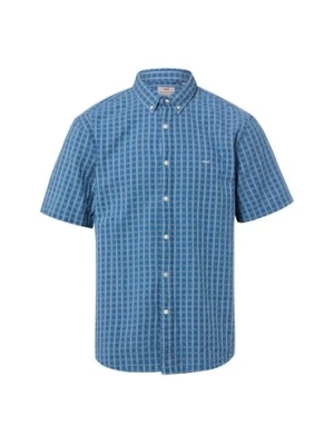 Levi's Męska koszulka z krótkim rękawem Mężczyźni Comfort Fit Bawełna (100%) niebieski w kratkę,