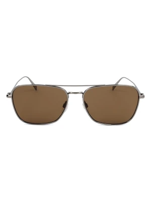 Levi's Męskie okulary przeciwsłoneczne w kolorze srebrno-brązowym rozmiar: 59