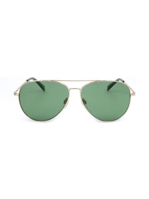 Levi's Okulary przeciwsłoneczne unisex w kolorze złoto-zielonym rozmiar: 60