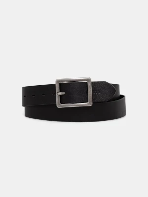 Levi's pasek męski skórzany MASON CENTERBAR czarny