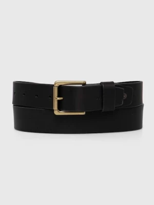 Levi's pasek skórzany HERITAGE czarny