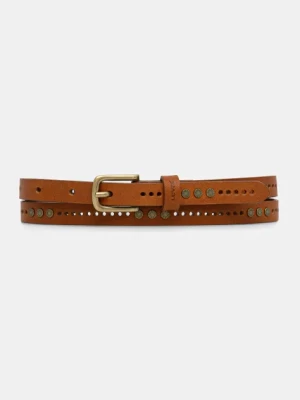 Levi's pasek skórzany kolor brązowy 002G6-0001
