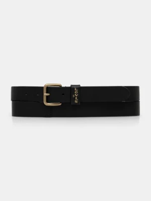 Levi's pasek skórzany kolor czarny 37460-0096