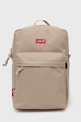 Levi's plecak kolor beżowy duży gładki