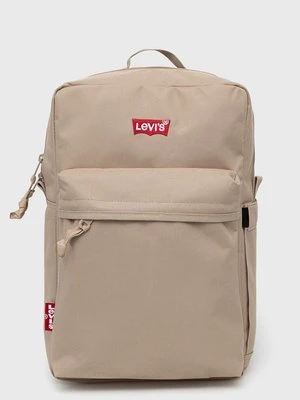 Levi's plecak kolor beżowy duży gładki