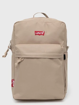 Levi's plecak kolor beżowy duży gładki