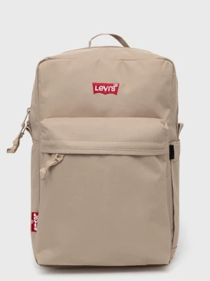 Levi's plecak kolor beżowy duży gładki