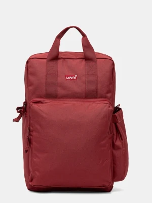 Levi's plecak kolor czerwony duży gładki D7572-0018