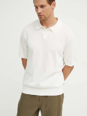 Levi's polo bawełniane beżowy