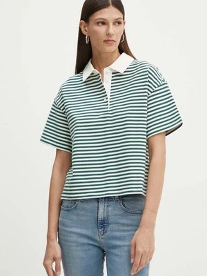 Levi's polo bawełniane kolor zielony A8777